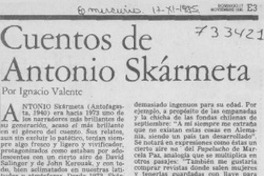 Cuentos de Antonio Skármeta