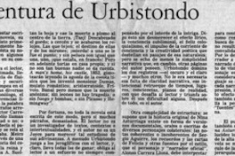 Ventura y desventura de Urbistondo