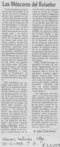 Las máscaras del ruiseñor