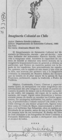 Imaginería colonial en Chile