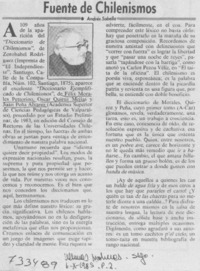 Fuente de chilenismos