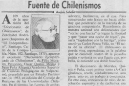 Fuente de chilenismos