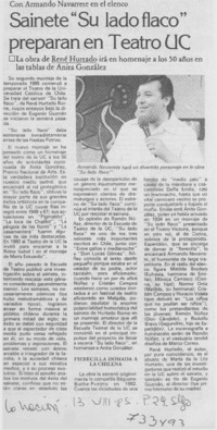 Sainete "Su lado flaco" preparan en Teatro UC.