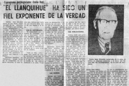 El Llanquihue" ha sido un fiel exponente de la verdad.