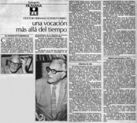 Una vocación más allá del tiempo