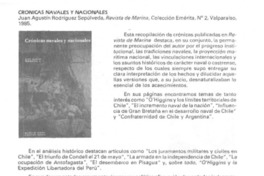 Crónicas navales y nacionales