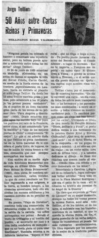 50 años entre Cartas reinas y primaveras