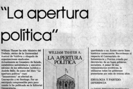 La apertura política"