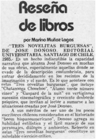"Tres novelitas burguesas"