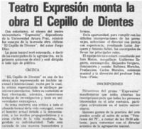 Teatro expresión monta la obra "El Cepillo de dientes".