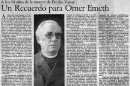 Un recuerdo para Omer Emeth