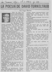 La poesía de David Turkeltaub