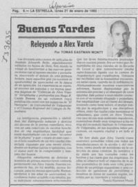 Releyendo a Alex Varela