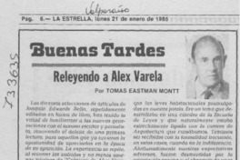Releyendo a Alex Varela