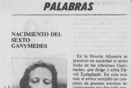 Nacimiento del sexto Ganymedes.