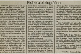 "Cátedras paralelas"