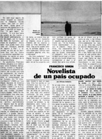 Novelista de un país ocupado