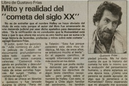 Mito y realidad del "Cometa del siglo XX".