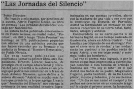 "Las jornadas del silencio"