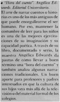 "Hora del cuento"