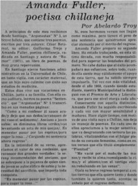 Amanda Fuller, poetisa chillaneja