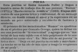 Poesía