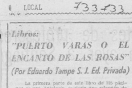 Puerto Varas o el encanto de las rosas"