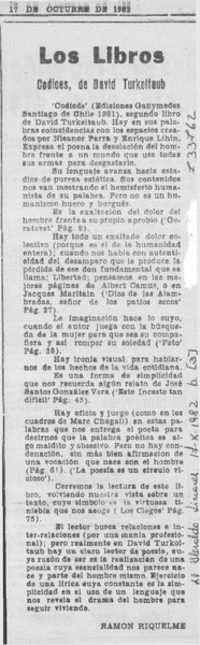 Códices, de David Turkeltaub