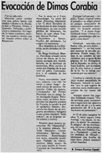 Evocación de Dimas Corabia