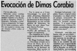 Evocación de Dimas Corabia