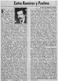 Entre Ramírez y Puelma