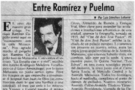 Entre Ramírez y Puelma