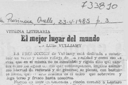 El mejor lugar del mundo