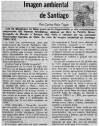 Imagen ambiental de Santiago