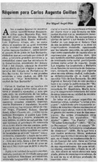 Réquiem para Carlos Augusto Guillón