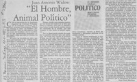 El hombre, animal político"