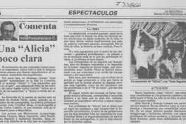 Una "Alicia" poco clara