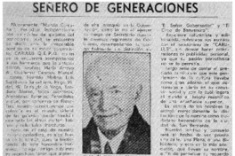 Señero de generaciones