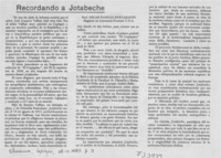 Recordando a Jotabeche