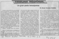 Un gran poeta temuquense