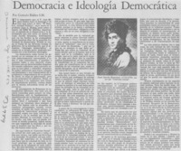 Democracia e ideología democrática