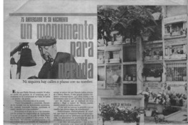 Un monumento para Neruda.