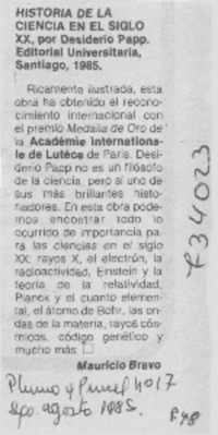 Historia de la ciencia en el siglo XX