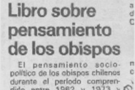 Libro sobre pensamientos de los obispos.