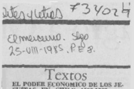 El poder económico de los jesuitas en Chile 1593-1767.