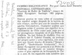 Ventura de Pedro de Valdivia"