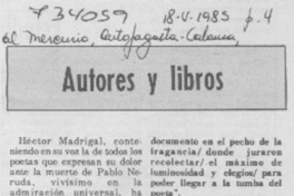 Autores y libros