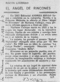 El ángel de rincones