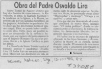 Obra del padre Osvaldo Lira