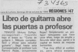 Libro de guitarra abre las puertas a profesor